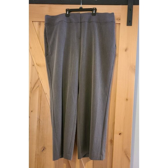Lane Bryant NWT Womens SZ 24R The Allie Wide Leg Tailored Stretch Gray Pants - Picture 1 of 14